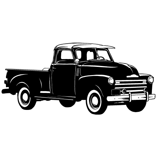 CHEVY-CHEVROLET 3100 TRUCK CLIPART-VECTOR CLIP ART GRAPHICS-DXF SVG EPS ...